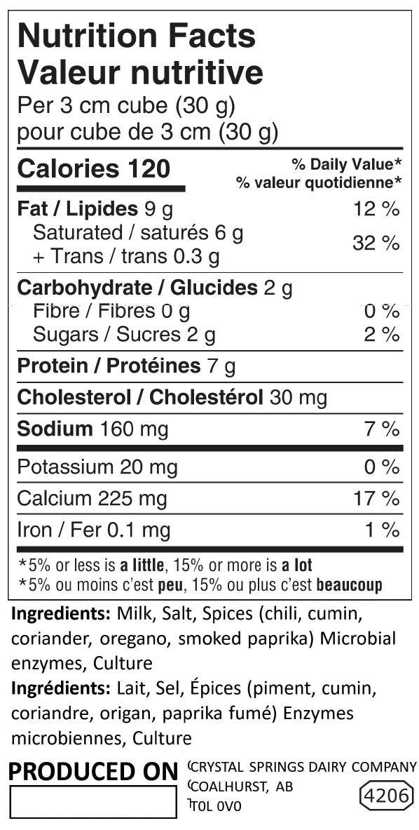 Cheddar Cheese - Southwestern Chipotle