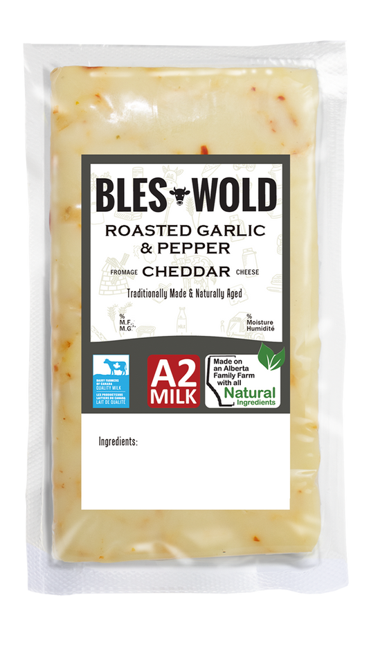 Cheddar Cheese - Roasted Garlic & Pepper
