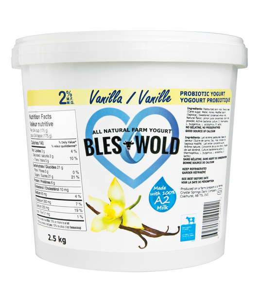 2% Yogurt - Vanilla - 2.5kg Size